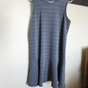 Comfortable grey striped dress